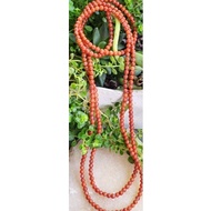 L1109F6 Sichuan Material Southern Red Rose Necklace, About 5.2mm, Can Wrap Hands 4 Circles