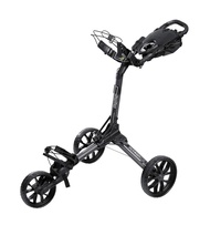 Bag Boy Nitron 3 Wheel Golf Push Cart, Easy 1 Step Open and Fold, Scorecard Console, Beverage Holder