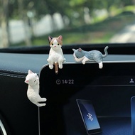 Funny Creative Decorative Cat Model 3D DIY Cartoon Kitten Doll Plastic Cat Decoration Accessories