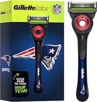 Gillette Labs Special NFL Patriots Edition Shaving Razor for Men - 1 Handle, 1 Blade Refill, Perfect