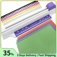 Hand Push Binder, 30 Hole Binder Machine, Coil Binder, Home Desktop Binder Puncher for A4 A5 A6 A7 B