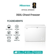 Hisense Official Store Chest Freezer 卧式冷柜 (350L) White - FC428D4BWYS