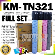 Compatible to Konic* Minolt* BizHub TN321 Color TN 321 C224 C224e C284 C284e C364 C364e C 224 224e 2
