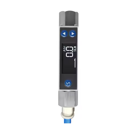 TC5200 Low Flow Gas Mass Flow Meter Thermal Digital Gas Flow Sensor RS485 4‑20mA for Industrial Nitr