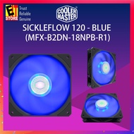 COOLER MASTER SICKLE FLOW 120mm FAN - BLUE LED (MFX-B2DN-18NPB-R1)