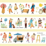 【膠帶】街角 PET 和紙膠帶 切膜 手帳隨心配 6.8米卷