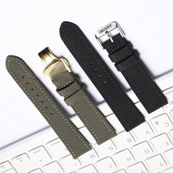 Suitable for Orient Double Lion Orient Canvas Genuine Leather Watch Strap Men Women Pin Buckle Butte