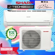 Sharp 1HP 1.5HP 2HP &amp; 2.5HP J-Tech SHARP Inverter Aircond (AHX9VED) 1HP Air Conditioner Powerful Jet Mode