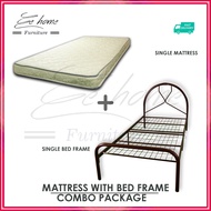 EE HOME SET Single Bed Frame with Single Mattress Katil Bujang + Tilam Bujang 单人床 + 床垫组合