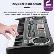 Bestus|  Christmas Gift Kids Children Piano Keyboard Portable 61-key Kids Keyboard Piano with Microphone Educational Toy for Toddlers Beginners Ideal Gift for Boys and Girls