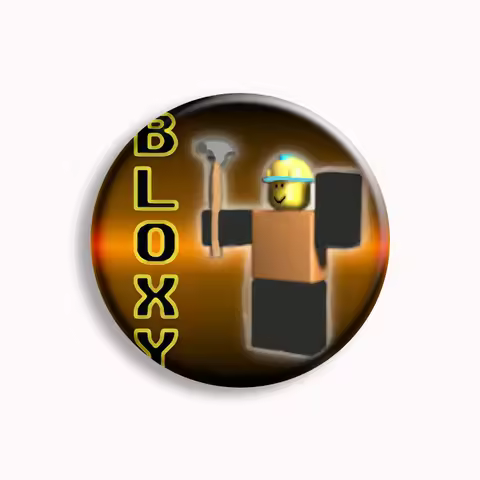 Bloxy Cola Hd Button Pin Metal Brooch Cartoon Gift Creative Hat Bag Coat Funny Game Lover Gift Women