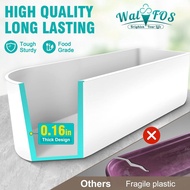 Walfos Ice Cream Containers - 1.6 Quart Each, Reusable Homemade Ice Cream Tubs with Silicone Lids, S