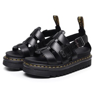 [READY STOCKS] ORIGINAL DR MARTENS TERRY SANDALS LEATHER ROMAN BUCKLE OPEN TOE AIR WAIR SANDAL BLACK