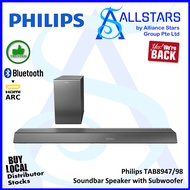 (ALLSTARS: We Are Back) Philips Soundbar Speaker with Subwoofer TAB8947 / 3.1.2 Channel / Bluetooth/