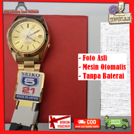 Seiko 5 Otomatis Jam Tangan Kasual Pria Wanita Seiko Saiko 5 Automatic Kinetic Mesin Japan Jepang