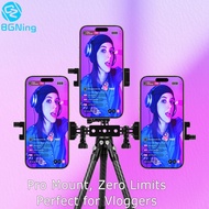 3-Position Phone Action Camera Live Streaming Bracket Aluminum Expansion Adapter 1/4 ARRI Ballhead f