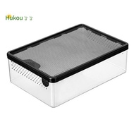 Transparent Reptile Feeding Box Amphibian Insect Reptile Breeding Box Ventilation Hatching Container