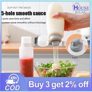 [S·H] 1pc 350/175ml 5 Hole Condiment Squeeze Bottles - Kitchen Supplies PH