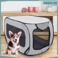 [AmlesoMY] Portable Pet Dog Playpen, Foldable Dog Crate,Pet Travel Crate Cat Kennel for