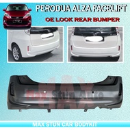 PERODUA ALZA FACELIFT 2014 OE LOOK REAR BUMPER (OE) BUMPER BELAKANG ALZA FACELIFT BUMPER ALZA FL CAR BUMPER BODYKIT