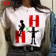 Hunter X Hunter ผ้าฝ้ายฤดูร้อนสบาย ๆ เสื้อยืดลายอนิเมะเสื้อใส่สบายสำหรับผู้ชาย