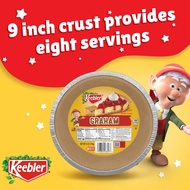 Keebler Ready Crust 9-Inch Graham/Shortbread Cracker Pie Crust, Premade Pie Crust, 6 oz