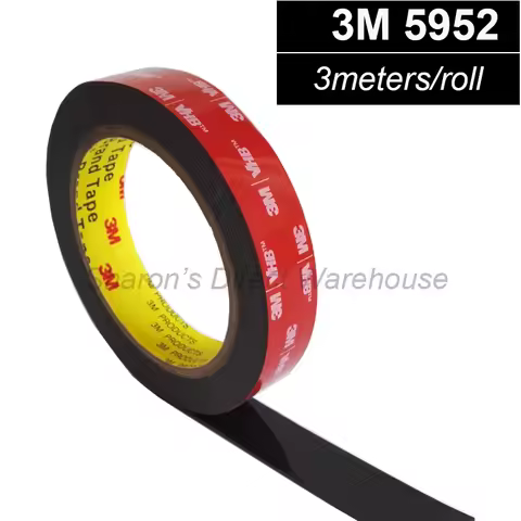 1 Roll 3M VHB 5952 Double Sided Acrylic Foam Adhesive Tape Heavy Duty Mounting Tape Choose Wide 3mm~