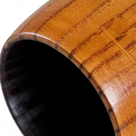 Wood Cup 2 Pieces Reusable Old Fashioned Mug Wood Whiskey Cup Drinking Glasses For Men Dad Tea Coffe