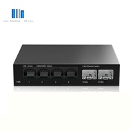 2.5Gb Switch 4 Port 2.5G Unmanaged Network Switch with 2 Port 10GbE SFP+ Slot Home Setup Ethernet Sw