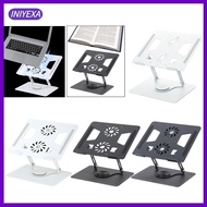 [Iniyexa] Laptop Stand for Desk Foldable Portable 360 Rotating Ergonomic Laptop Riser