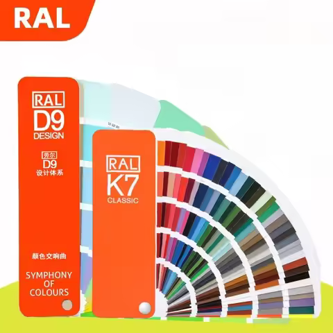 RAL Color Card Raul Standard Chart RAL-D9 Designer Compact Edition RAL-K7 Original Version Color Sym