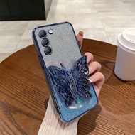 Vivo Y100 4G Y100 5G Y400 5G Y400 4G SoftCase Luxury Glitter Butterfly Casing