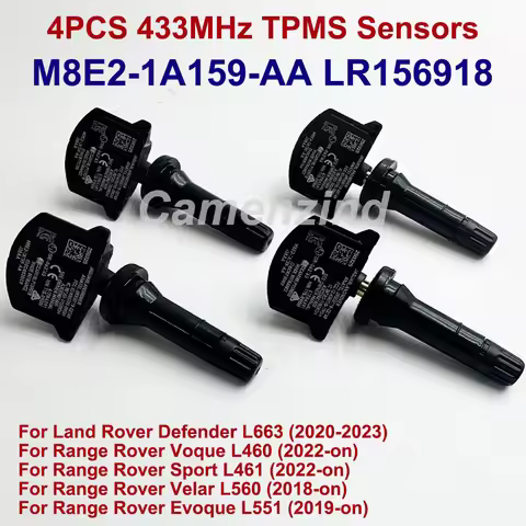 4PCS M8E21A159AA LR156918 TPMS 433MHz Tire Pressure Sensor For Range Rover Voque L460 Sport L461 Vel