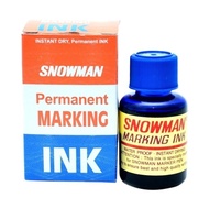 ISI REFILL TINTA SPIDOL SNOWMAN PERMANENT MARKING INK HITAM BIRU