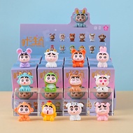 Twelve Zodiac Signs Crayon Shin-chan Collectible Figurines Blind Box Desktop Ornament Cartoon Toys