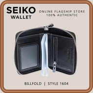 Seiko Wallet - Genuine Leather Zip Wallet (With RFID Blocker) - 1604