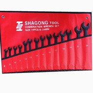 kunci ring pas Set 14 pcs/ed Wrench 14 pcs (8mm-24mm)