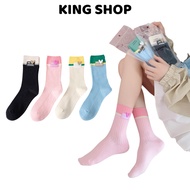 Women's Cotton Socks with Lovely Heart Logo in Sweet Colors, Women's Ribbed Socks, Soft, Cool, Breat