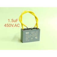 CBB61 CAPACITOR BM 1.5UF 450VAC (P2) KIPAS KAPASITOR (for Kdk Panasonic Table Fan, Stand Fan)