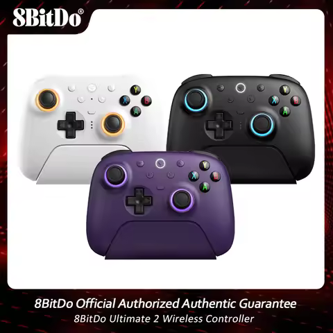 8BitDo New Ultimate 2 Wireless Controller TMR Joysticks Update, Hall Effect Triggers for PC, Windows