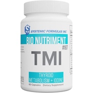 Systemic Formulas Bio Nutriment TMI Thyroid Metabolism + Iodine 60 Capsule #187. Iodine Supplement T
