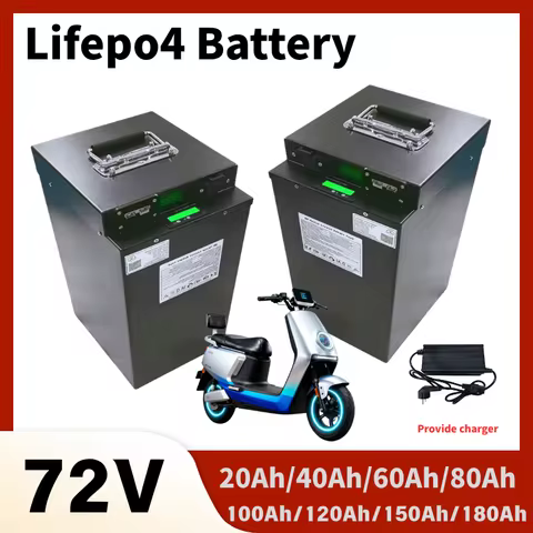 AA-Lifepo4 Lithium Battery 24S BMS 72V Nominal 20Ah-180Ah for Scooter Inverter Go-Kart Motorcycle Hi