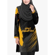 BAJU MUSLIMAH DESIGN "UPSI CHAMPION"