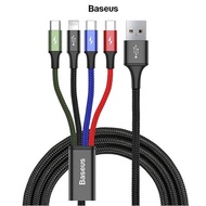 BASEUS 4-in-1 Rapid Series USB Cable to Lightning / MicroUSB / Type-C 1.2M