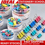 Color Long Tail Clip box dovetail clip Binder paper clip office supplies notebook school Clip set
