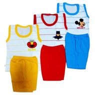 3pairs Muscle Terno for Boy Kids 0-6yr old