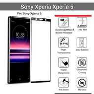 Tempered Glass sony Xperia 5 2.5D list black J8210 J8270 J9210 SOV41 SO-01M
