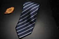 藍色條紋商務標準領帶/正裝禮服necktie