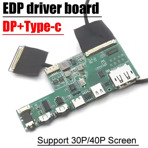 Type-c DP to EDP driver board Mobile phone computer LCD projection Screen 2K 165HZ 4K 60HZ f/ 30pin 