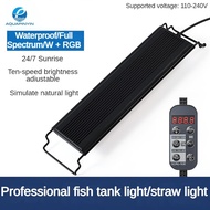 WRGB Full Spectrum Aquarium Light | 24/7 Auto Sunrise/Sunset | Waterproof LED Plant Light | Aviation